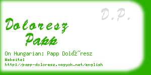 doloresz papp business card